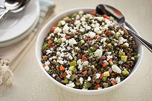 10 lb French Green Lentils, Whole Green Lentils with Firm Texture for Salads, Soup & Mediterranean Cooking, Bulk by