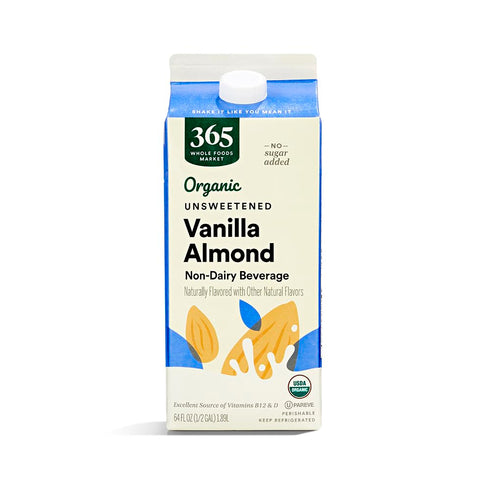 365 by Whole Foods Market , Organic Almondmilk Unsweetened Vanilla, 64 fl oz