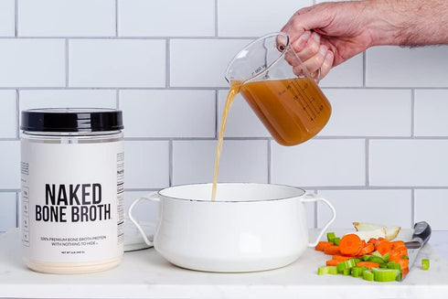 21G 17G 1LB NAKED Bone Broth - Beef Bone Broth Protein Powder - Protein, Collagen - Gut Health and Joint Supplement