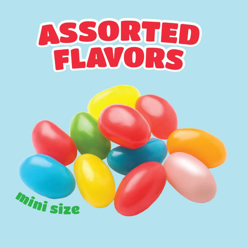 5 Pack Jelly Beans - Pound Bulk - Chewy Candy - Assorted Fruit Flavors - Classic Fruity Treats for Buffets, Cake