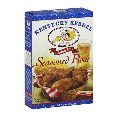 Kentucky Kernel Gluten Free Seasoned Flour, 10 oz, (Pack of 6)