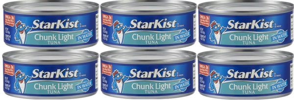 Generic Pack Of 6 Chunk Light Tuna in Water, 5 oz. Can