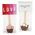 12ct Personalized Valentine's Day Favors Hot Chocolate Spoons Gourmet Milk Chocolate Favors