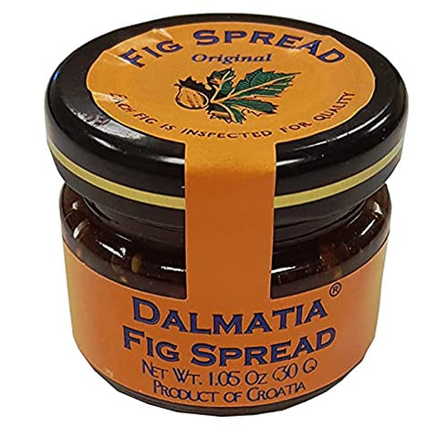 1.05 (Pack 30) Dalmatia Mini Fig Spread | All-Natural, Non-GMO, Award-Winning Mediterranean Spread | Perfect for Cheese
