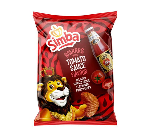 GENERIC Simba Crisps PC Tomato Sauce 125g Bag | 2 Pack |