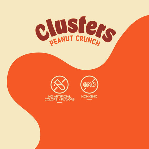 32oz Natures Garden Clusters Peanut Crunch, Pouch Big Chunky Nut & Pretzel Snack Bites with Almonds, Pecans Crunchy
