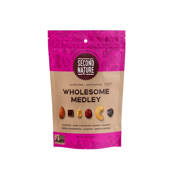 Second Nature Wholesome Medley Trail Mix - Healthy Nuts Snacks Blend -