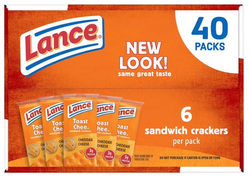 Generic 1.41 oz., 40 Lanc'e ToastChee Cheddar Cheese, pk.