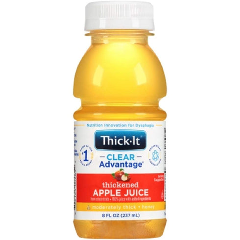 Thick-It Clear Advantage Thickened Apple Juice - Moderately Thick/Honey, 8 oz Bottle