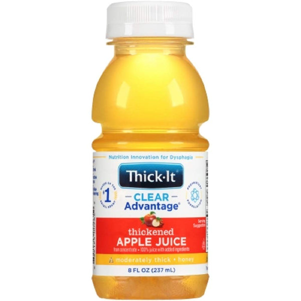 Thick-It Clear Advantage Thickened Apple Juice - Moderately Thick/Honey, 8 oz Bottle