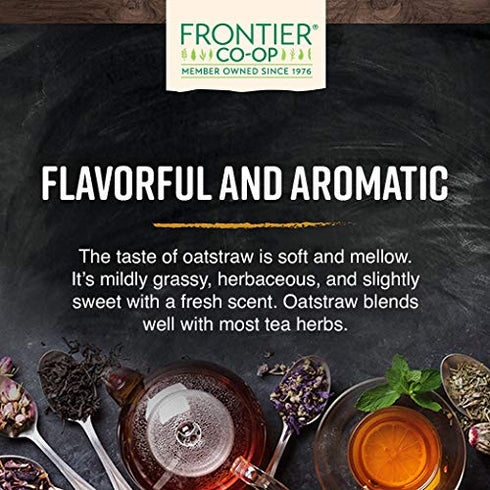 2.19oz Frontier Co-op Organic Cut and Sifted Oatstraw Green Tops