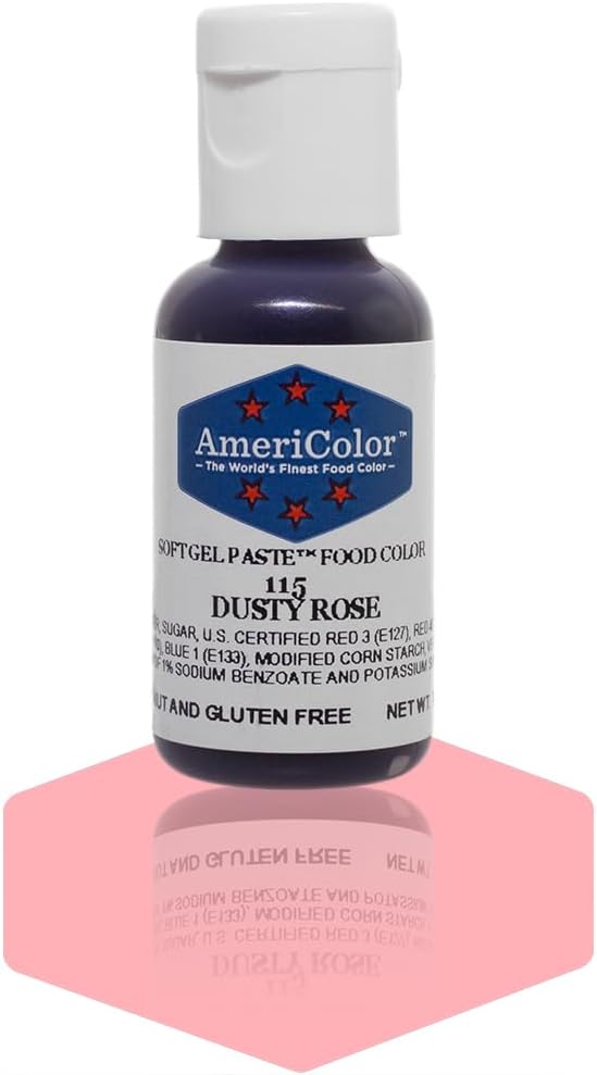 AmeriColor Dusty Rose Soft Gel Paste Food Color, .75 oz