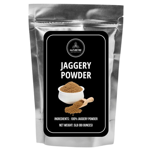 Naturevibe Botanicals Jaggery Powder 5lb | Pure & Natural Unrefined Sweetener |