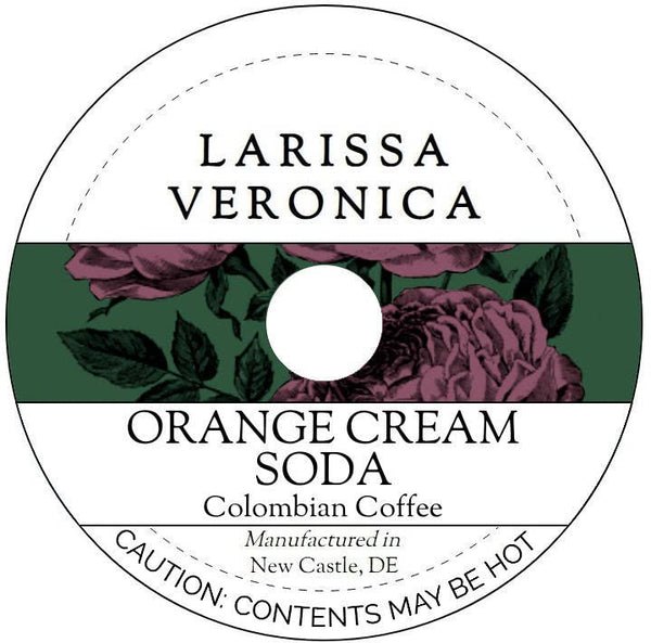 Larissa Veronica Orange Cream Soda Colombian Coffee (Single Serve K-Cup Pods) (Gourmet, Naturally Flavored,