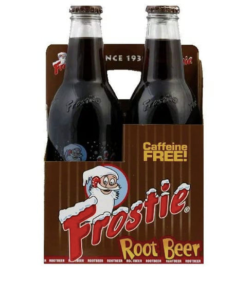 Frostie Soda 12 ounce Glass Bottles (Root Beer, 4)