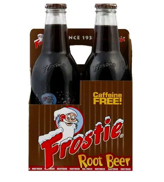 Frostie Soda 12 ounce Glass Bottles (Root Beer, 4)