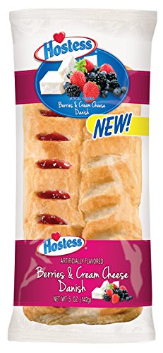 5 (Pack 6) Hostess Danish, Berries & Cream Cheese, Ounce