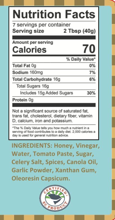 2-10 oz. Lillie's of Charleston Chucktown Stinger (Hot Sauce + Honey) | Natural, No Preservatives, Vegan | Great