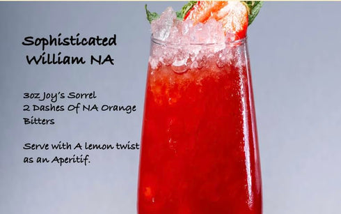 Joy's Island Spice 25oz SORREL HIBISCUS ELIXIR - Non-Alcoholic Cocktail Mixer & Mocktail - Caribbean Botanical Aperitif