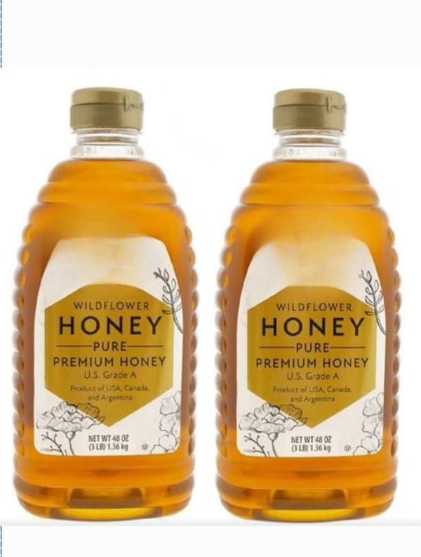 Generic Wildflower Pure Premium Honey, 48 oz. (Pack Of 2) 100% natural wildflower