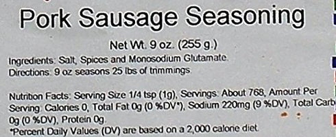 Bolner's Fiesta 2 4 (2) (2) 9-10 Oz. Extra Fancy Sausage Seasoning Flavor Bag Variety Bundle: Italian Sausage