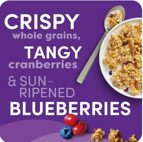 Generic 17.7 Oz Pack 3 Cold Breakfast Cereal - Vegan Protein - Fiber Cereal - Mixed Berry Crunch byKashi- Box