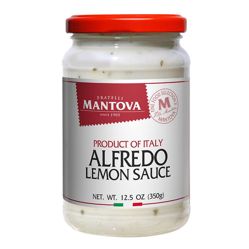 Mantova Traditional Alfredo Lemon Sauce, 12.5 oz (Pack of 2), All-Natural, Product of Italy, No Artificial Preservatives