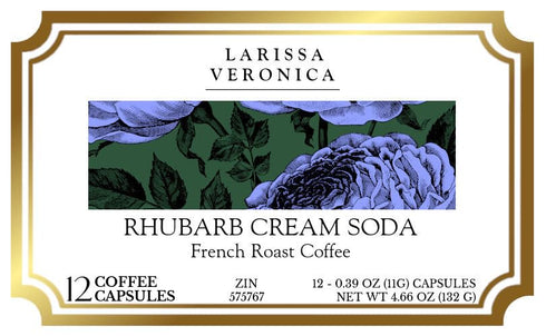 Larissa Veronica (12 575767) 3 Pack Rhubarb Cream Soda French Roast Coffee (Single Serve K-Cup Pods) (Gourmet