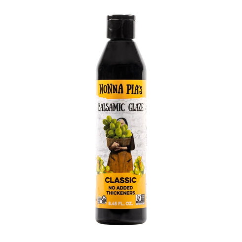 Nonna Pias Classic Balsamic Glaze Bottle- IGP Certified Vinegar from Modena -