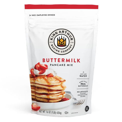 King Arthur Buttermilk Pancake Mix Just Add Water, Sourced Non-GMO, Certified Kosher,