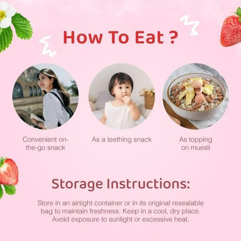 So Natural 0.6 oz, (1) Freeze Dried Whole Strawberries Non-GMO, Gluten Free, Vegan, No Preservatives