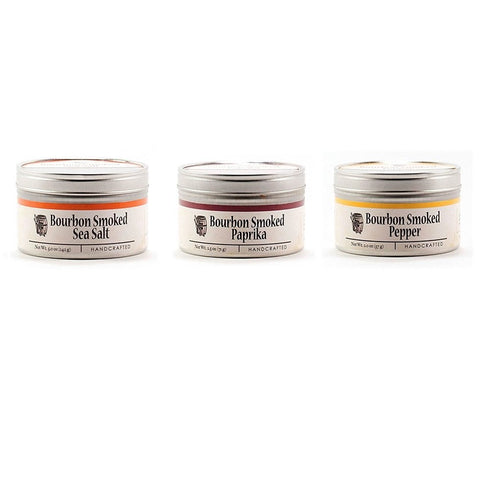 Bourbon Barrel Smoked Bundle of 3 - Bourbon Smoked Sea Salt, Bourbon
