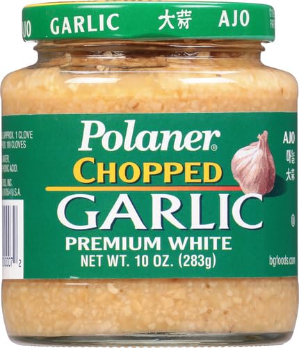 Polaner 10 Premium White Chopped Garlic, Ounce