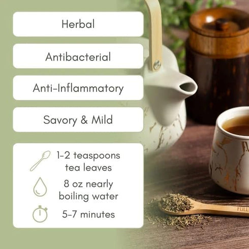 2oz 30 Organic Thyme Loose Leaf Tea - Bag (Approx. Servings) | Full Leaf Tea Co.