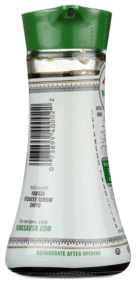 Yamasa Reduced Sodium Shoyu Artisanal Soy Sauce 5 fl oz with Dispenser