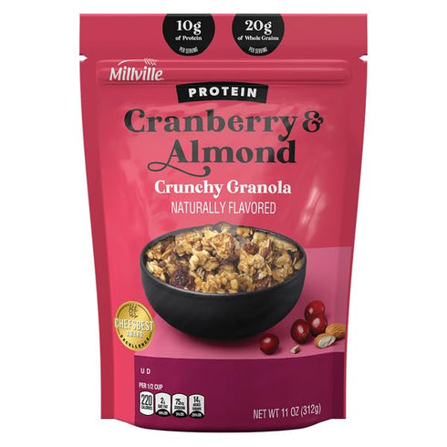 Generic Millville Cranberry Almond Protein Crunchy Granola - 11 oz (312g)