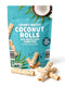 Generic Crispy Baked Coconut Rolls With Roasted Black Sesame Seeds, Flaky Rolled Waffle