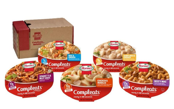 HORMEL COMPLEATS Variety Pack (Pack of 5), 7.5 oz Microwave Tray Pasta,