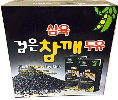 Sahmyook Black Sesame Soy Milk, 6.42 Fl. Ounce (Pack of 16)