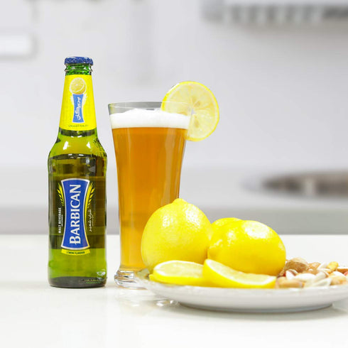 Apple Barbican Pack 6 330ML Barbican Apple Flavor Malt Beverage " Non Alcoholic " Drink - of Glass Bottles !