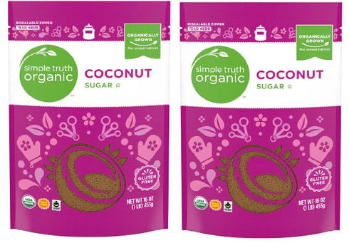 Generic Organic Gluten Free Coconut Sugar (2 Bags, 16 oz. each)