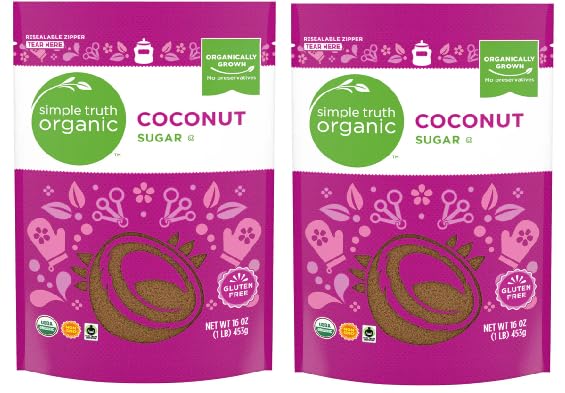 Generic Organic Gluten Free Coconut Sugar (2 Bags, 16 oz. each)