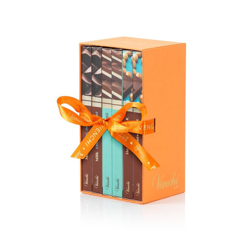 19.95 oz (6 3.35 oz), Venchi - Assorted Milk Chocolate Bar Kit, x With "Piedmont Hazelnuts", Gluten-Free, No Artificial