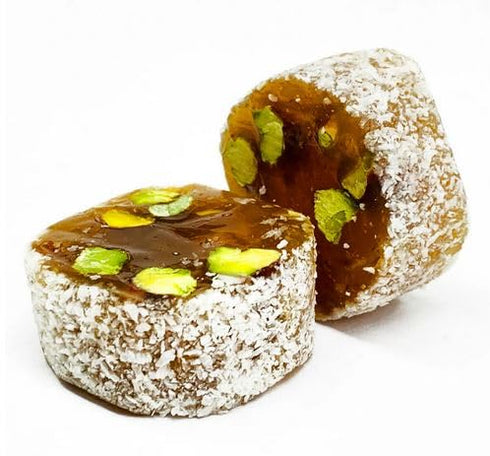 NY Spice Shop Malban Pistachio Coconut Roll - 1 Pound Traditional Fruit