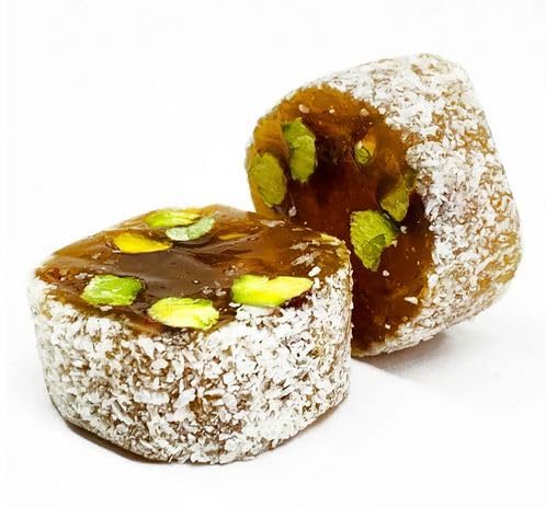 NY Spice Shop Malban Pistachio Coconut Roll - 1 Pound Traditional Fruit