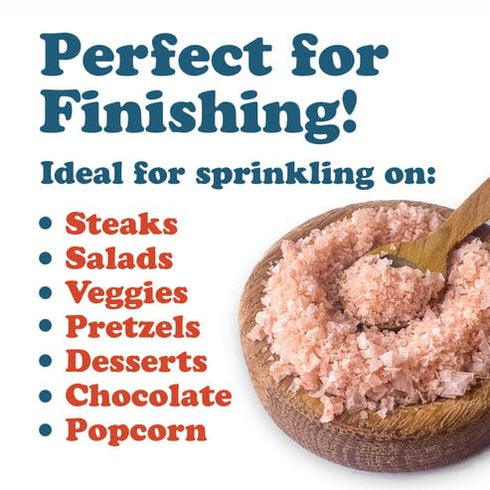 4 oz (Pack 2) Food to Live Himalayan Pink Salt Flakes, Gourmet Flaky Salt Crystals, Pure, No Additives. Perfect to Use