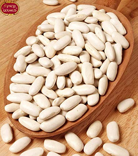 Spicy World 4 LB Cannelini Beans - From Italy - Dried White Medium Sized Kidney Beans (Cannellini)