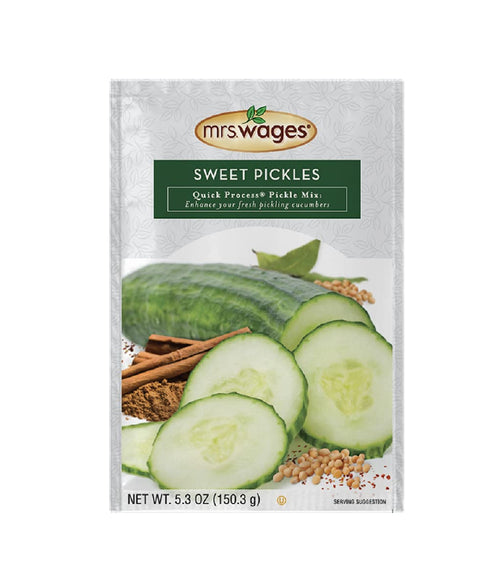 Mrs. Wages Sweet Pickles Quick Process Mix, Quick and Easy, Simple-To-Use, Simple