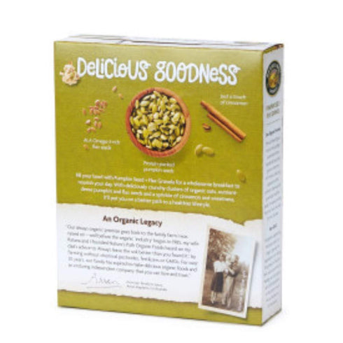 11.5 (Pack 5), 6g Nature's Path Organic Pumpkin Seed and Flax Granola, Ounce of Non-GMO, Heart Healthy, High Fiber