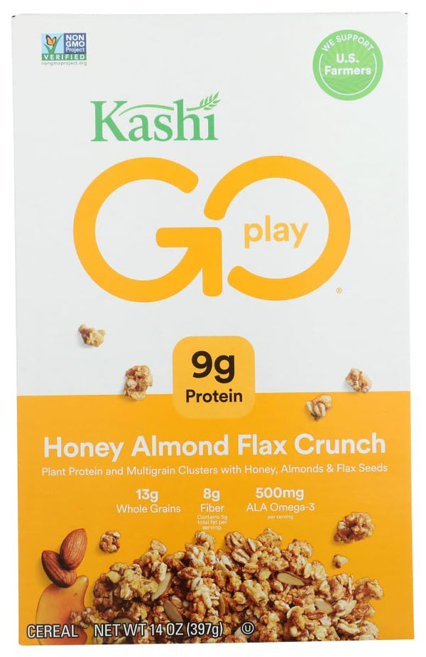 Kashi - Go Lean Crunch Cereal, Honey Almond Flax, 14 oz. (Pack of